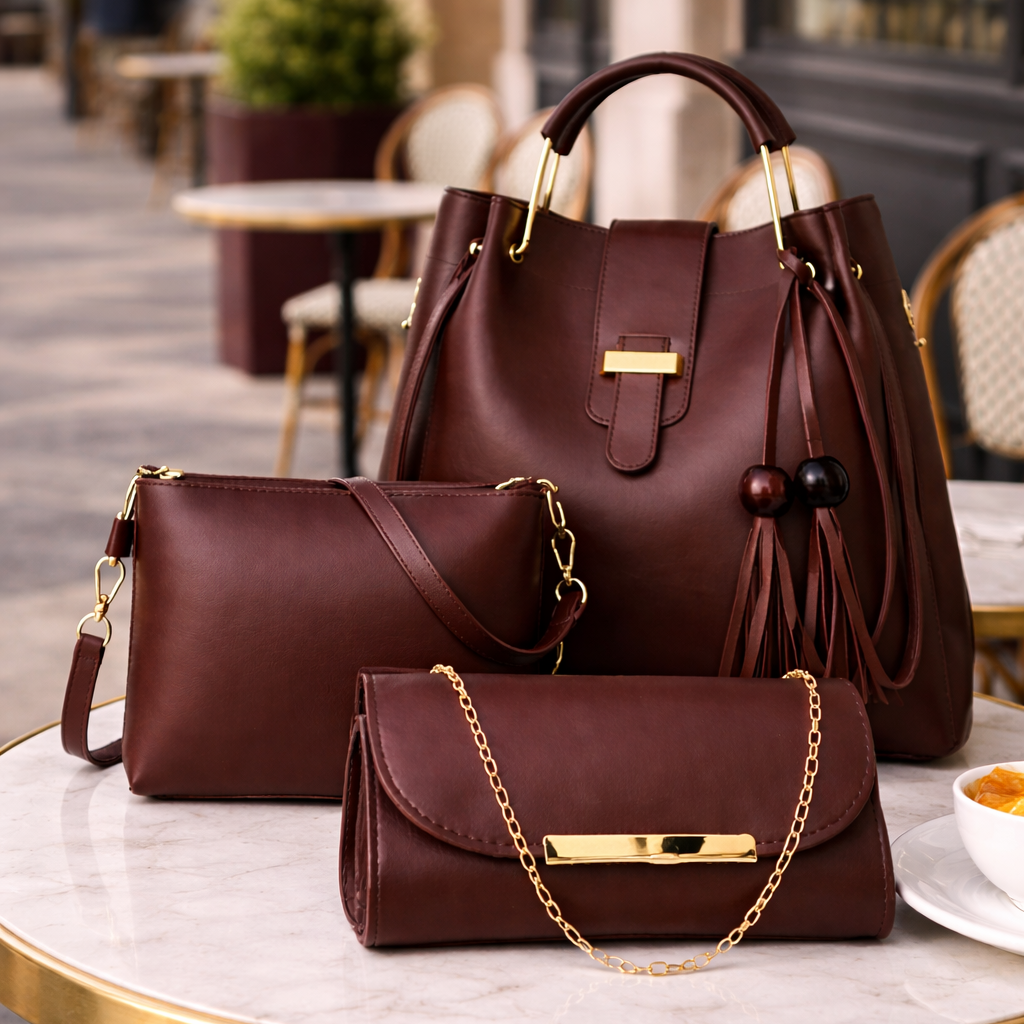 Alexa 3 Pcs Maroon