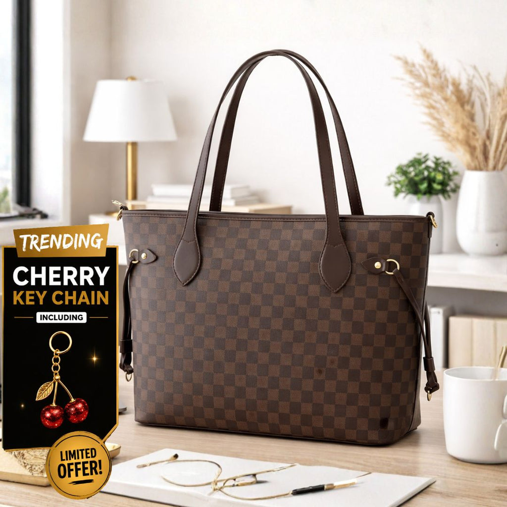 Lyana Checkered Tote