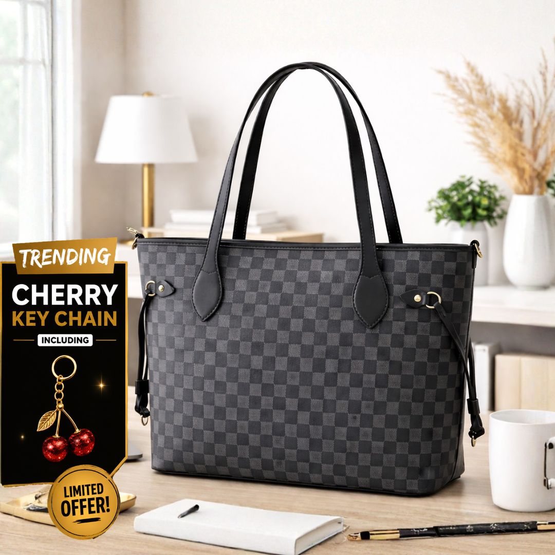 Lyana Checkered Tote